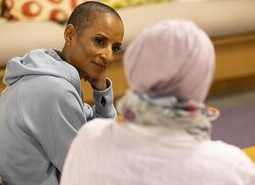Adele Roberts visit to Maggie’s Cancer Care - National Lottery’s 30th birthday celebrations
