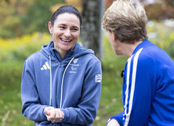 Clare Balding meets paralympian Dame Sarah Storey