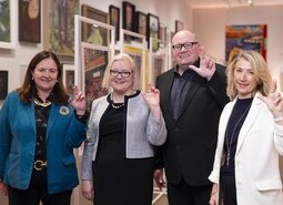 Eilish McGuinness, chief executive of the National Lottery Heritage Fund, Baroness Fiona Twycross, Darren Henley, CEO of Arts Council England and Andria Vidler, CEO of National Lottery operator Allwyn 