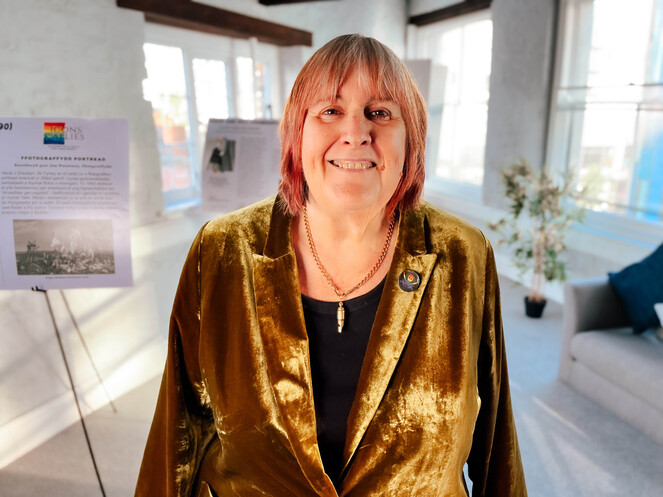 Lisa Power MBE, trailblazer for LGBTQIA+ rights and Pride Cymru volunteer