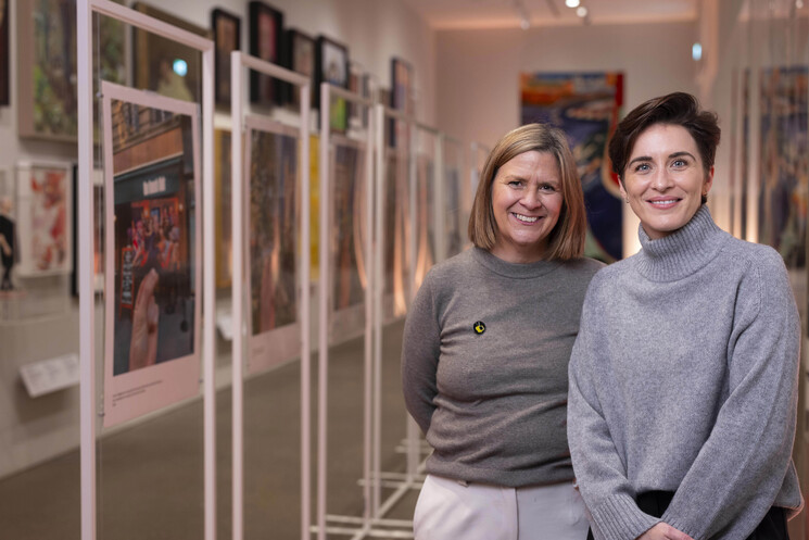 Alison Rashley, executive artistic director of Television Workshop (left) with actress, Vicky McClure 