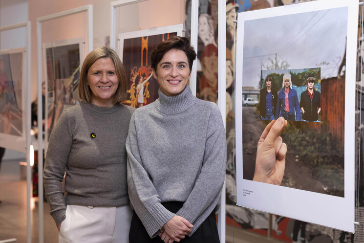 Alison Rashley, executive artistic director of Television Workshop (left) with actress, Vicky McClure 
