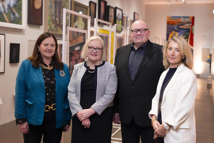 Eilish McGuinness, chief executive of the National Lottery Heritage Fund, Baroness Fiona Twycross, Darren Henley, CEO of Arts Council England and Andria Vidler, CEO of National Lottery operator Allwyn 