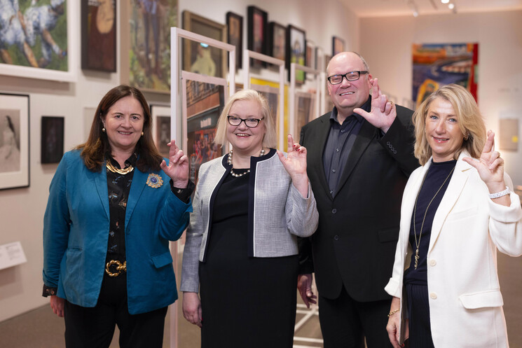 Eilish McGuinness, chief executive of the National Lottery Heritage Fund, Baroness Fiona Twycross, Darren Henley, CEO of Arts Council England and Andria Vidler, CEO of National Lottery operator Allwyn 