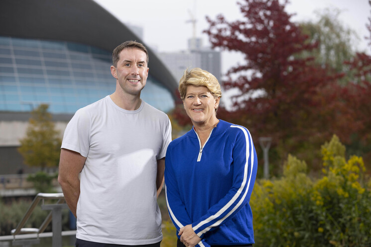 Clare Balding meets olympic swimming coach Steven Tigg