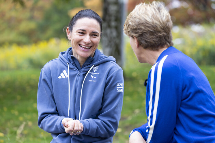Clare Balding meets paralympian Dame Sarah Storey