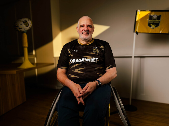 Head coach of the Wheelchair Rugby League, Stephen Jones