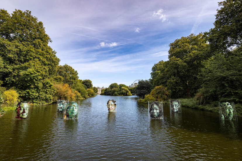 The National Lottery’s 30th birthday celebrations - Luis Gomez de Teran 'Game Changers' installation